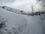 03 Vento e neve sulla strada per il monte di Zambla